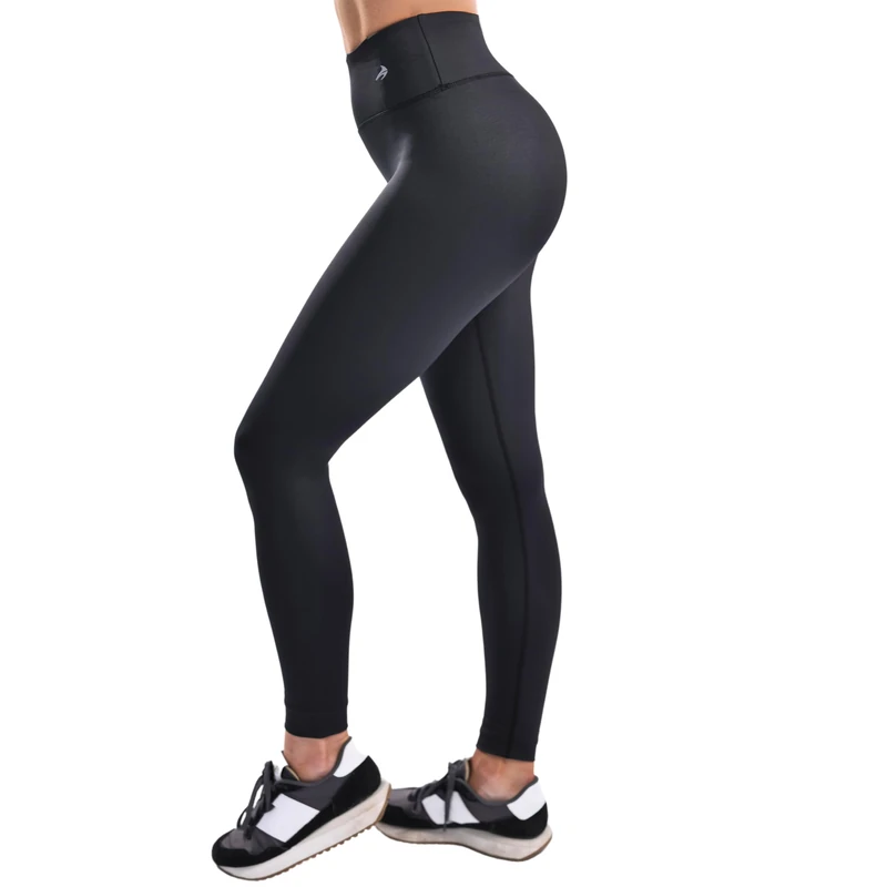 COMPRESSIONZ Women's Compression Pants (Black XL) Best Full Leggings Tights for Running, Yoga, Gym