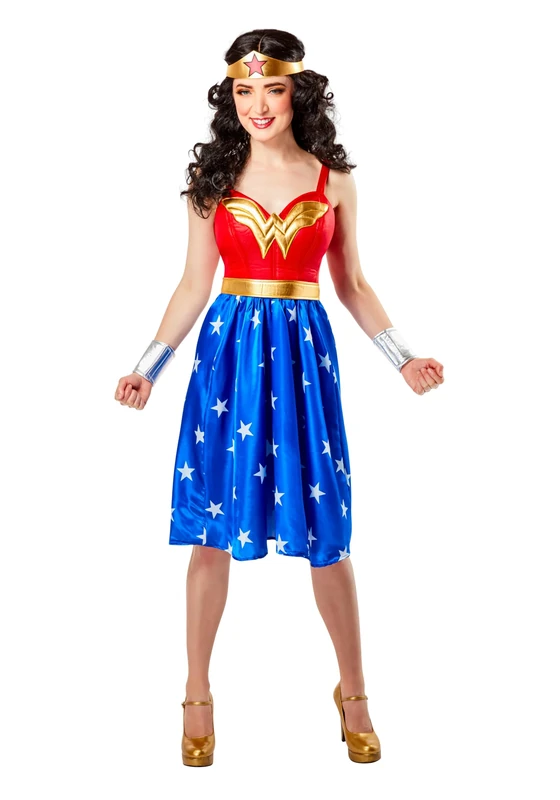 Rubie's Women's Dc Comics Classic Wonder Woman Costume Dress Adult-Sized, Shown, Medium