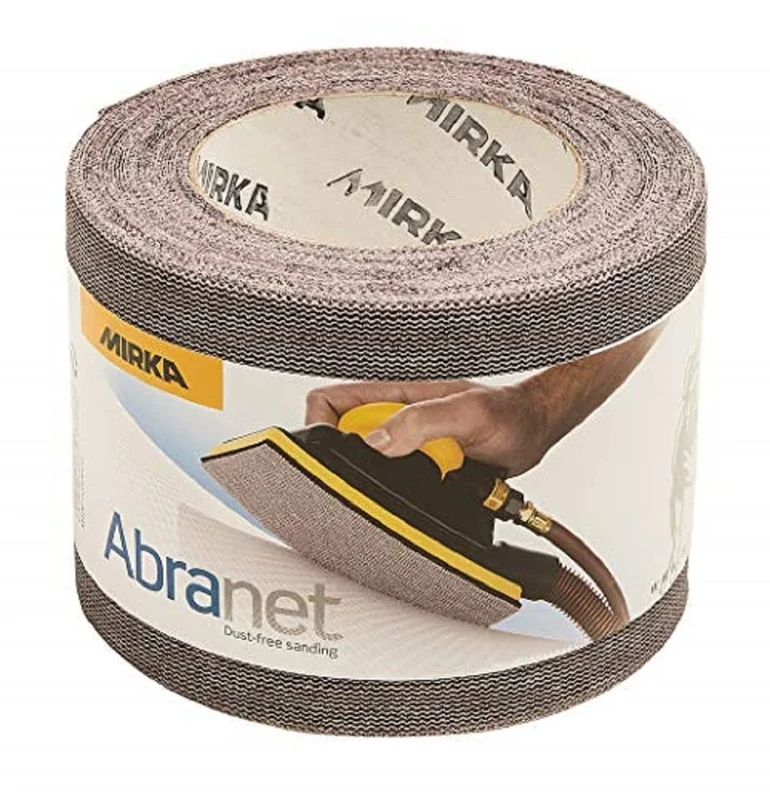 Mirka Abranet abrasive roll with net 93 mm x 10 m Hook & loop/Grit P180 / 1 roll/for sanding wood, filler, varnish, plastic / 545BQ001183R