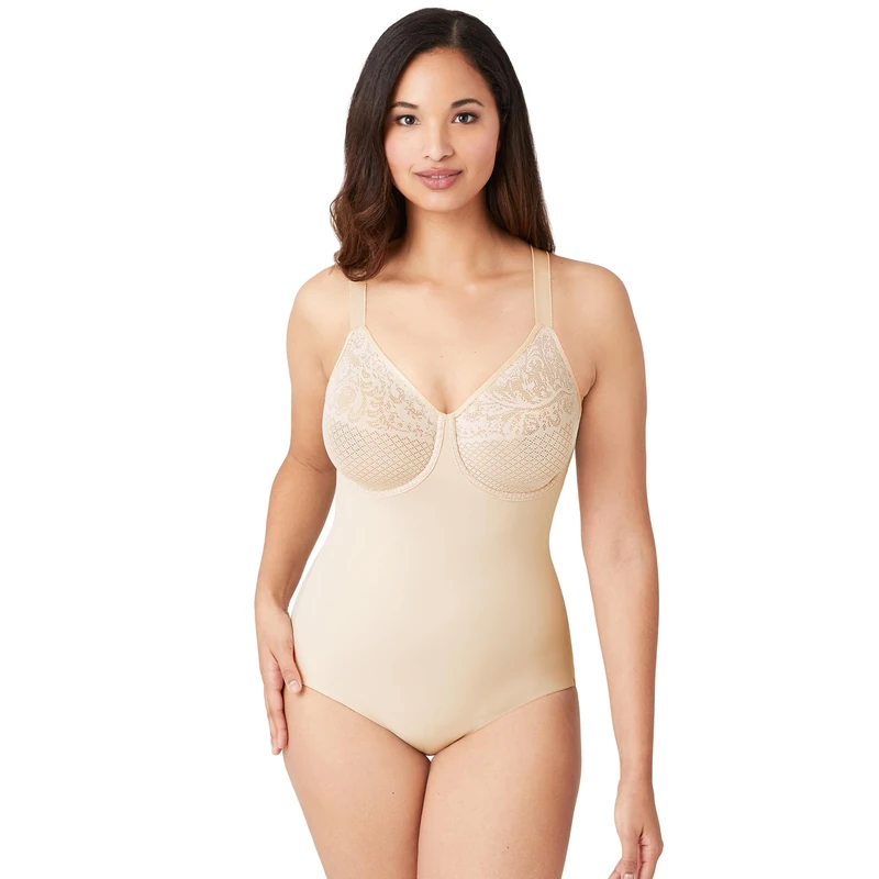 Wacoal Women's Visual Effects Body Briefer - beige - 3 6DD US