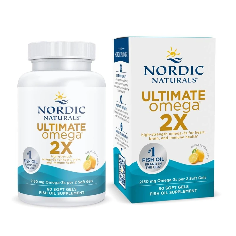 Nordic Naturals Ultimate Omega 2X Softgels, 2150 mg,60 Capsules