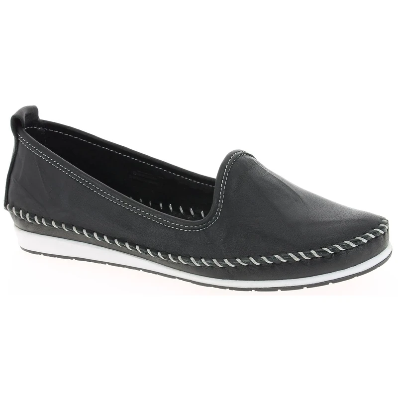 Andrea Conti Women's 0027449 Loafers, Black Black 002, 7.5 UK