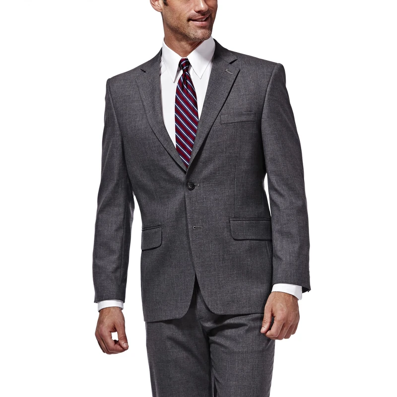 Haggar J.M. Men's Sharkskin Classic-Fit Stretch Suit Coat