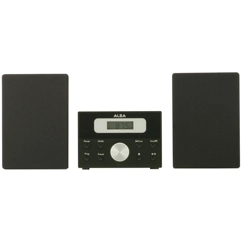 Alba LCD CD Micro Music System - Black