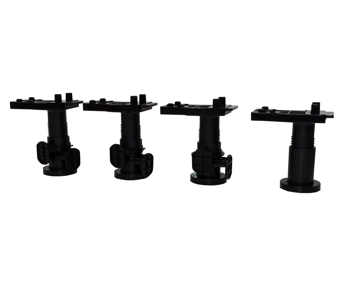 Ikea METOD Legs for Kitchen Cabinet Units, 8 Centimetres, Black, Plastic, Adjustable Feet, 402.055.99 - Pack of 4
