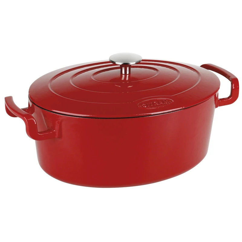 Sitram 711088 Casserole Dish Oval Cast Iron Black - 6.5 L - Image 1