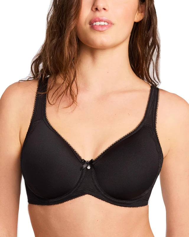 Wacoal Women's Retro Chic Contour Bra, Black, 42D