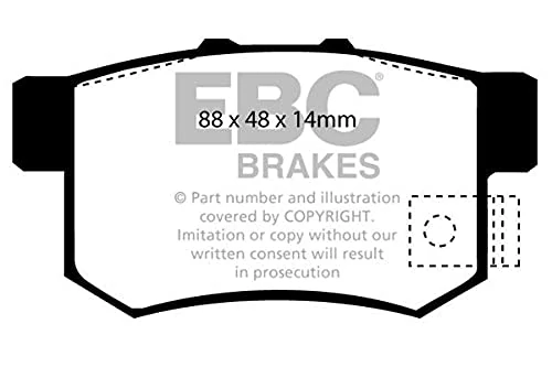 EBC Brakes DP6781/2 6000 Series Greenstuff Brake Pads