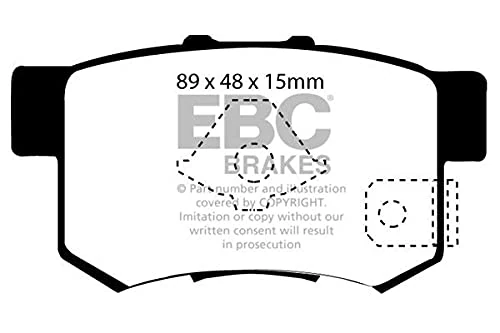 EBC Brakes DP61193/2 6000 Series Greenstuff Brake Pads - Image 1