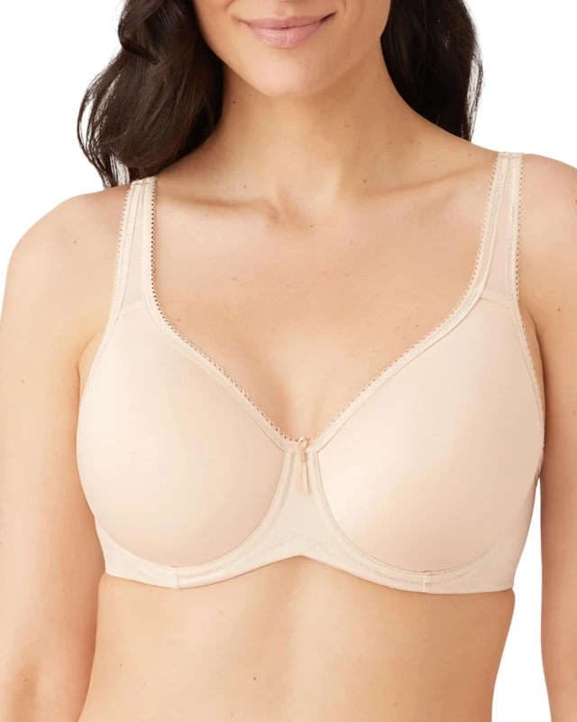 Wacoal Women's Plus-Size Basic Beauty Spacer Contour Bra, Sand, 30DD