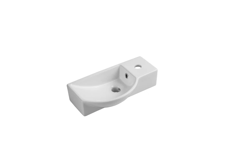 iBathUK | Modern Ceramic Cloakroom Basin Compact Wall Hung Bathroom Sink CA1007