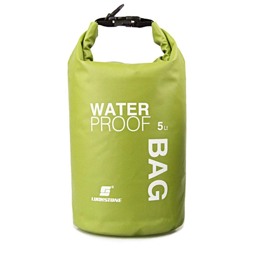 Uncle Paul Boat Dry Bags - Green 5L Waterproof Bag for Drifting Boating Kayaking Fishing Rafting Swimming Camping Canoeing Surfing 5 litres