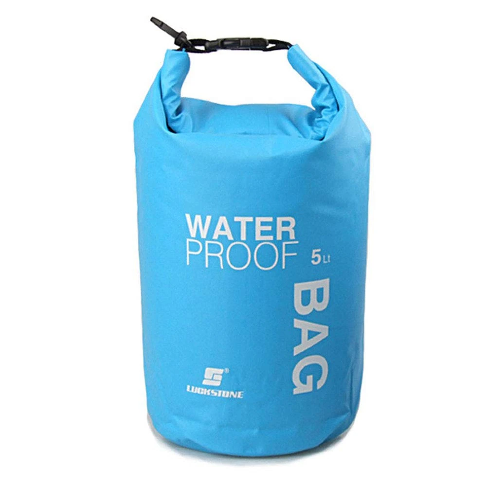 Uncle Paul Boat Dry Bags - Blue 5L Waterproof Bag for Drifting Boating Kayaking Fishing Rafting Swimming Camping Canoeing Surfing 5 litres
