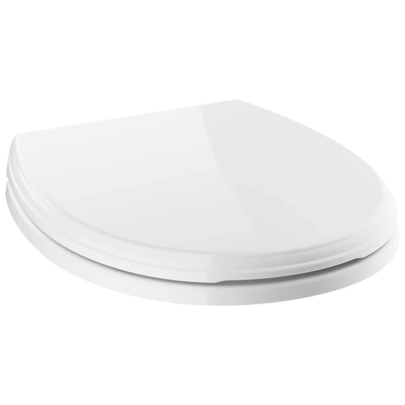 Delta 801901-WH Wycliffe Toilet Seat, White, Round