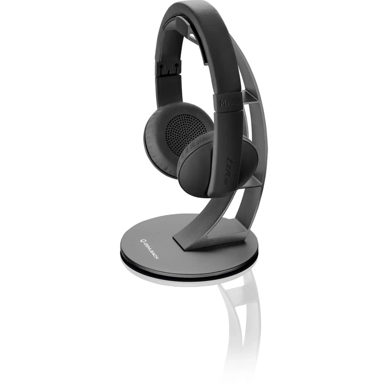 Oehlbach Aluminium Style Headphone Stand Anodised Aluminium – Material-friendly Storage for Headphones – Matt Black