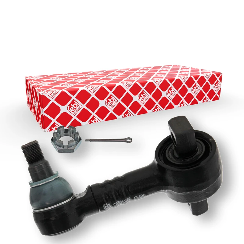 febi bilstein 45499 Stabiliser Link with castle nut and cotter pin, pack of one