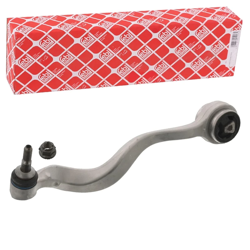 febi bilstein 46165 Control Arm with hydraulic bush, joint and nut, pack of one