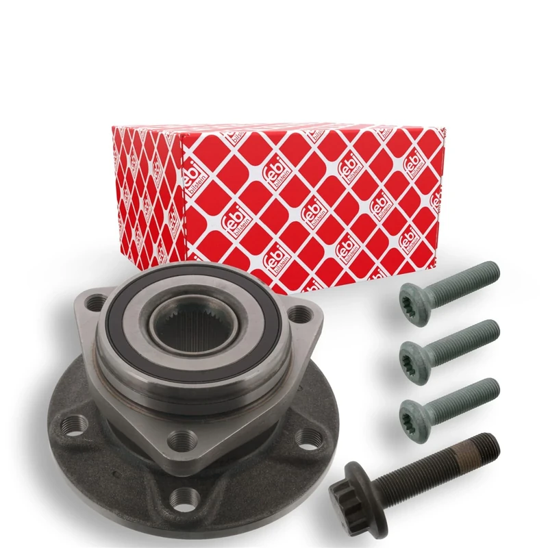 febi bilstein 40658 Wheel Bearing Kit with wheel hub and fastening screws, pack of one