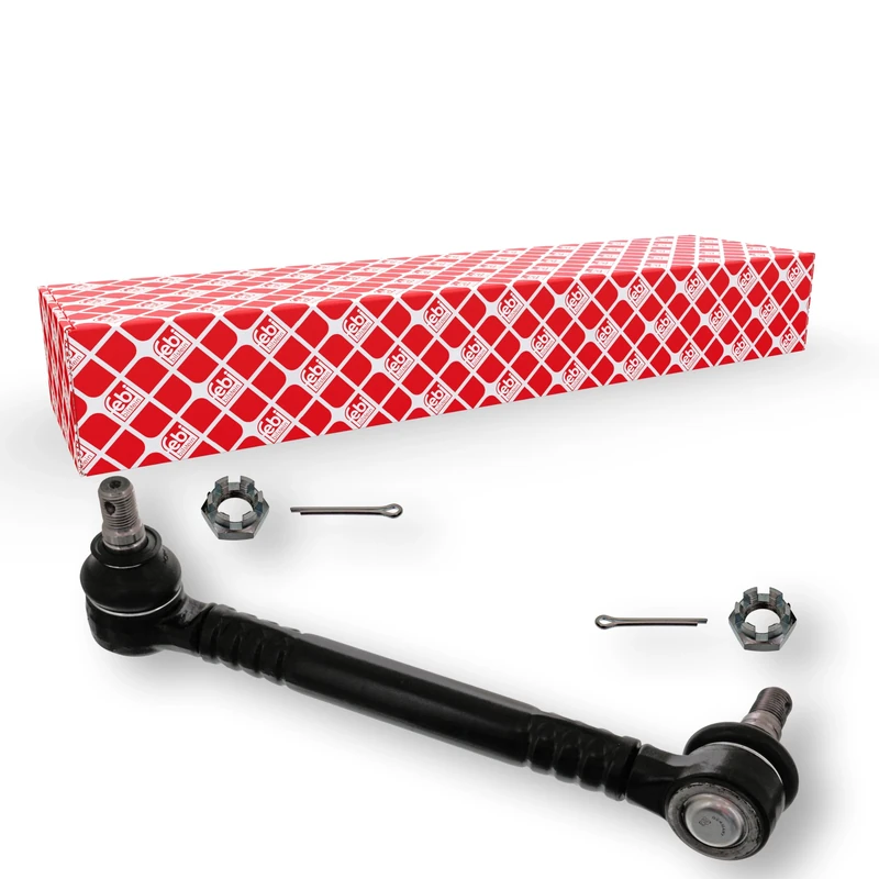 febi bilstein 45364 Stabiliser Link with castle nuts and cotter pins, pack of one