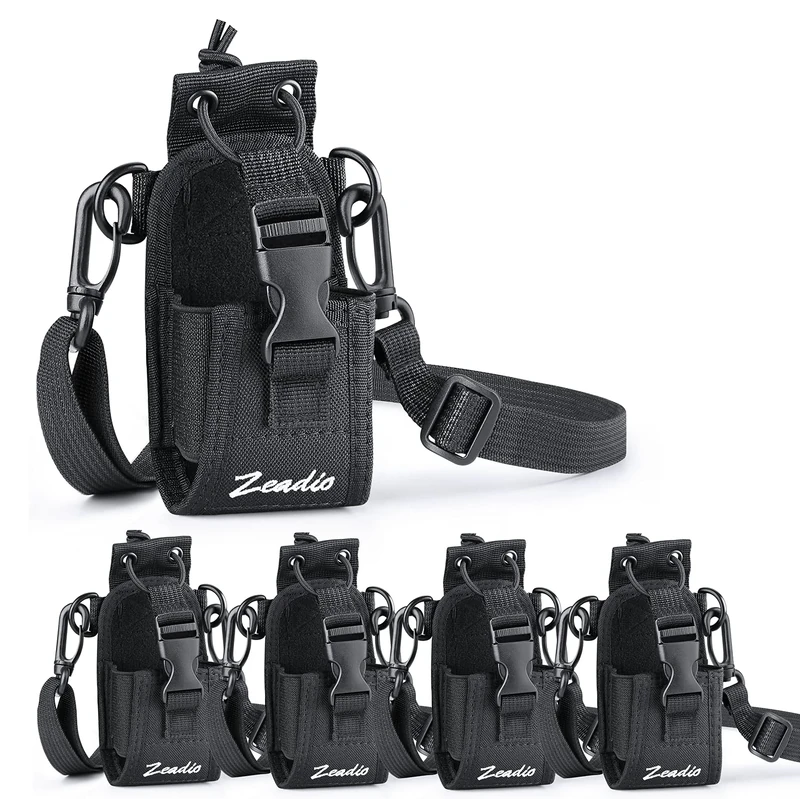 Zeadio Multi-function Pouch Case Holder for GPS Phone Two Way Radio (ZNC-C, Pack of 5)