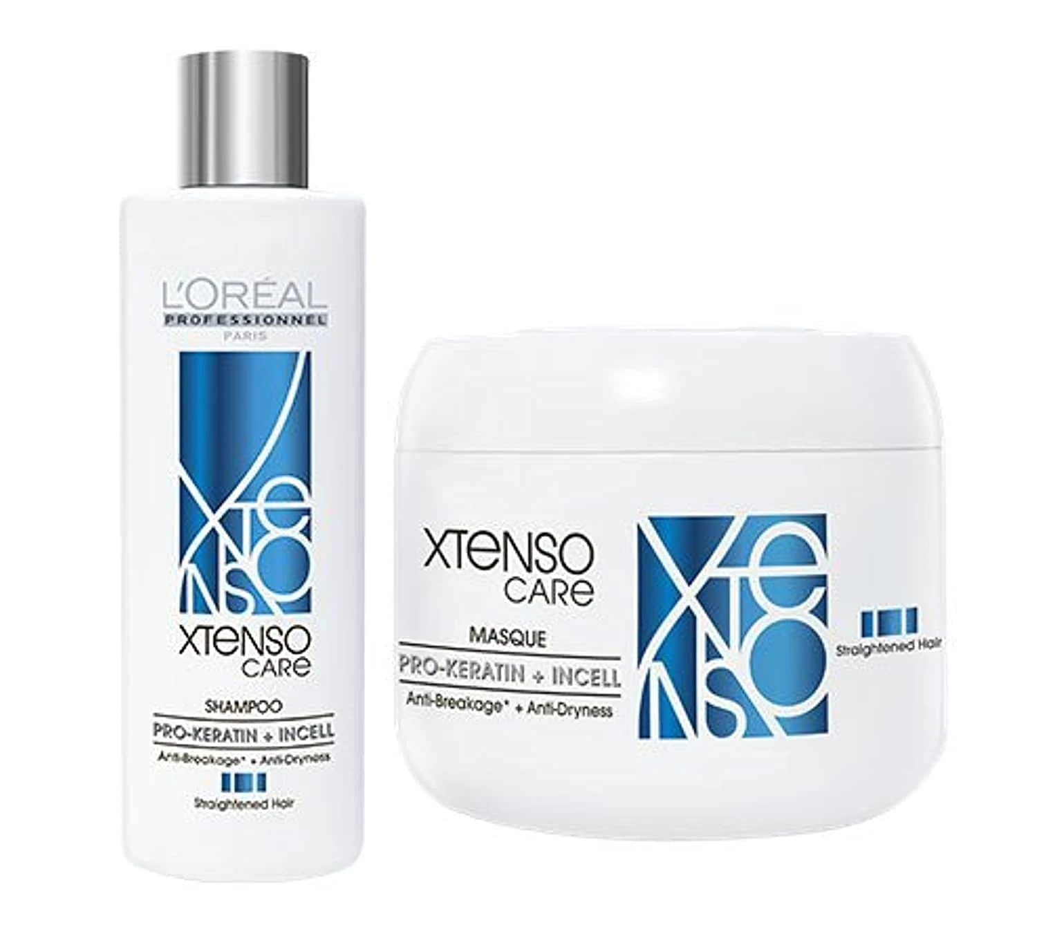 L'Oreal Professional X-Tenso Care Straight Shampoo 230 ML & Masque 200 ML Combo Pack