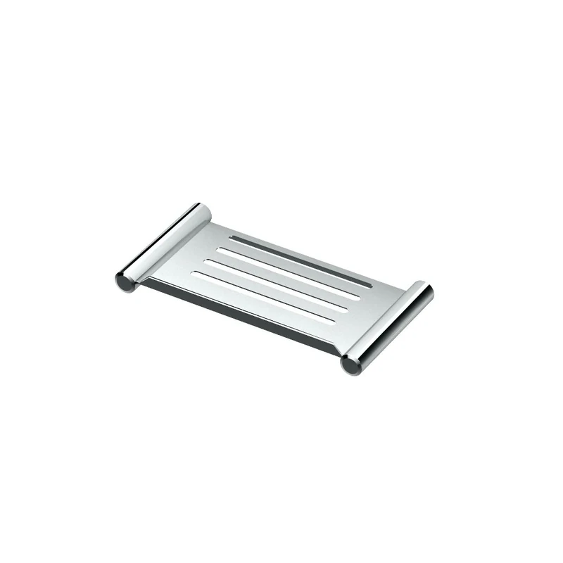 Gatco 1467 Elegant 10" Rectangle Shower Shelf, Chrome, 25.40 cm