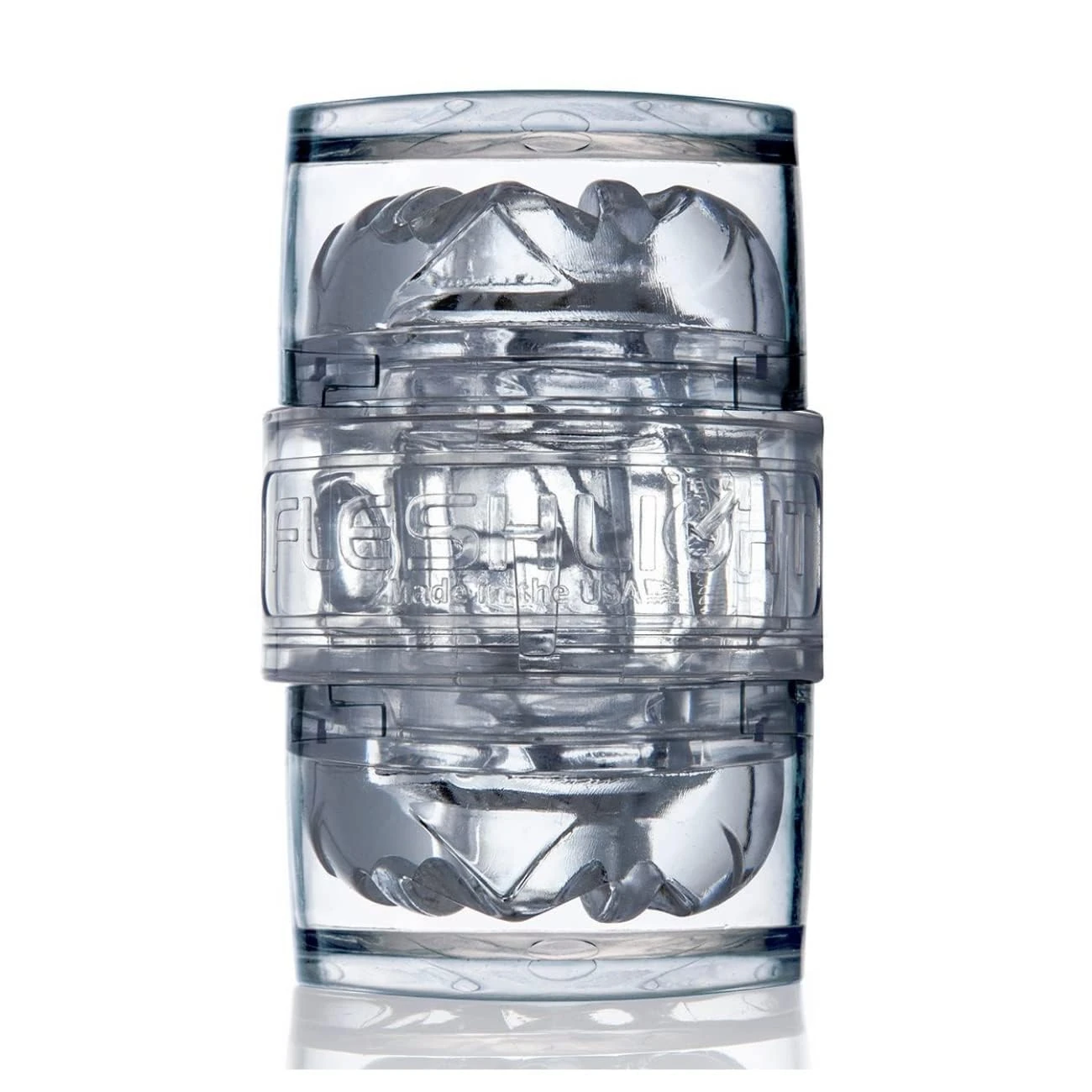 Fleshlight Quickshot Male Masturbator Vantage Texture; Made of Realistic Superskin Material for Real Feel.