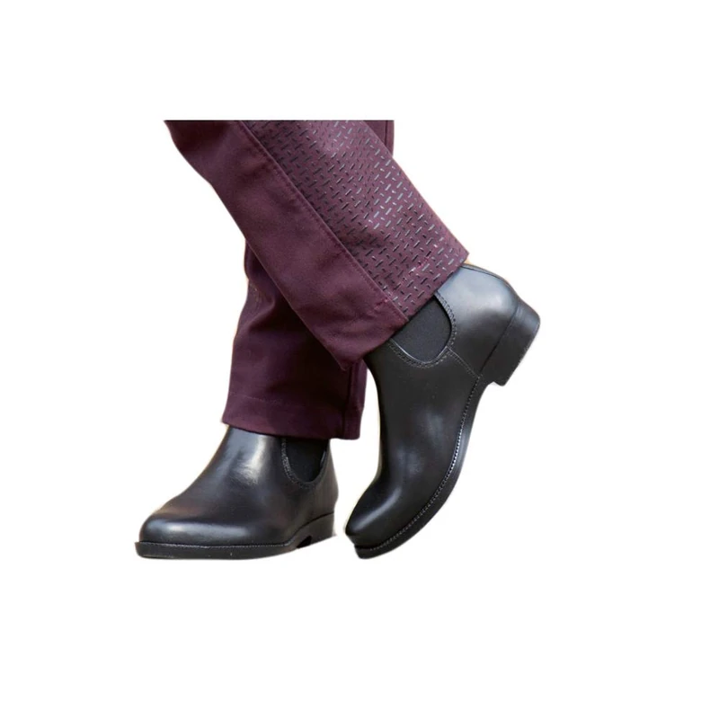 HKM Adult Jodhpur Rubber Boots with Softopren Insert 9100 Black28 Trousers, 9100 Black, 28