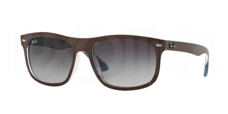 Ray-Ban Men's RB4226 Sunglasses, TOP Matte CHOCCOLATE ON Blue, 59