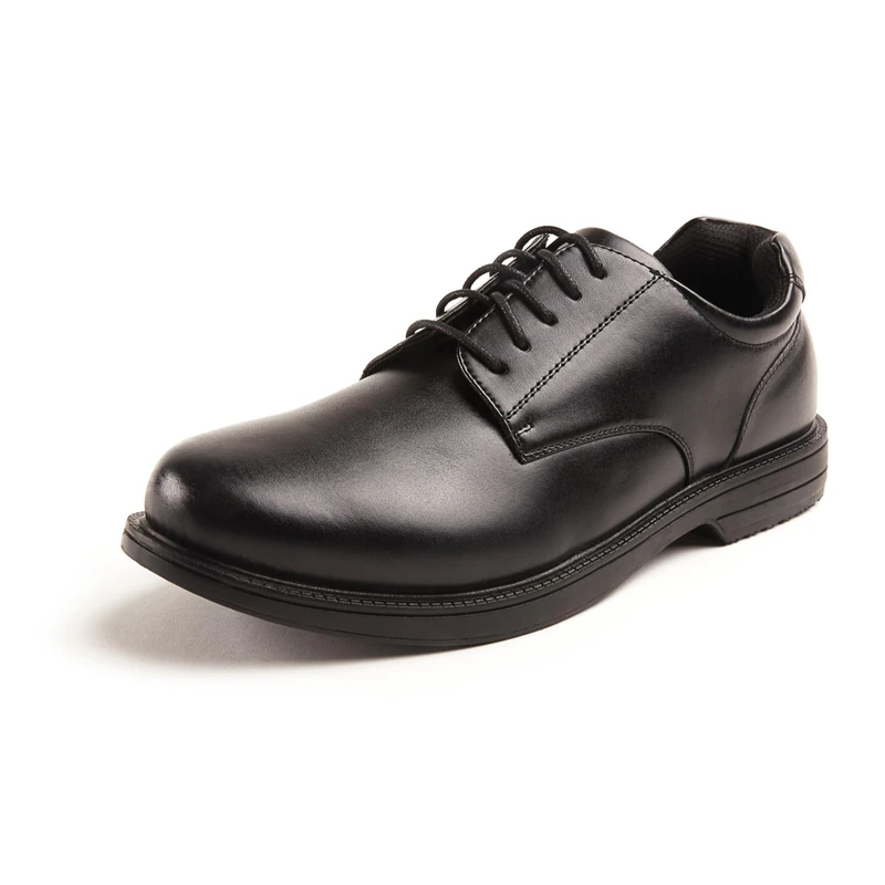 Deer Stags Men's Crown Memory Foam Water Repellent Slip Resistant Dress Casual Comfort Oxford, Black, 14 M (D)