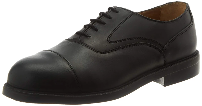 2WORK4 8104500543 2Work4 Oxford Model 8A04.50 Safety Shoes, S3 SRB, Black, Size 43