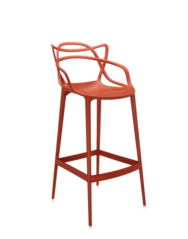 Kartell Masters Stool, Stool, H.75, Rust Orange