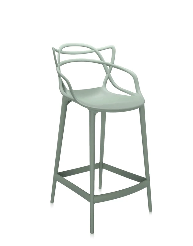 Kartell Masters Stool Chairs, Green, 50 x 53 x 103 cm