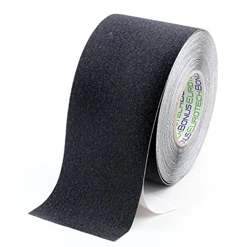 BONUS Eurotech 1BL43.00.0100/018 Anti Slip Tape, Acrylic Based Adhesive, Width 100 mm, Length 18 m, Thickness 0.70 mm, Black