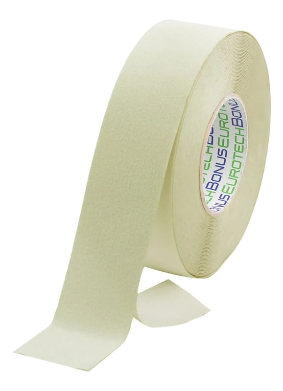BONUS Eurotech 1BL43.40.0050/018 Fluorescent Anti Slip Tape, Acrylic Based Adhesive, Light, Width 50 mm, Length 18 m, Thickness 0.70 mm, Yellow