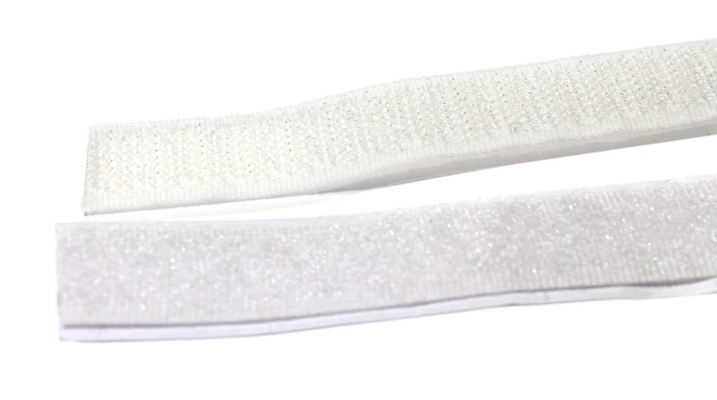 BONUS Eurotech 1BZ21.00.0016/025 Hook And Loop Fasteners, Self Adhesive,16 mm, Set: 25 m Hooks And Loops, White - Image 1