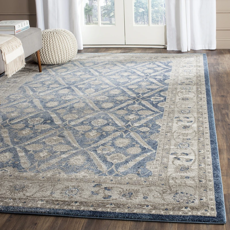 Safavieh Alysia Woven Area Rug, Synthetic, Blue/Beige, 200 x 279 x 0.63500000000000001 cm