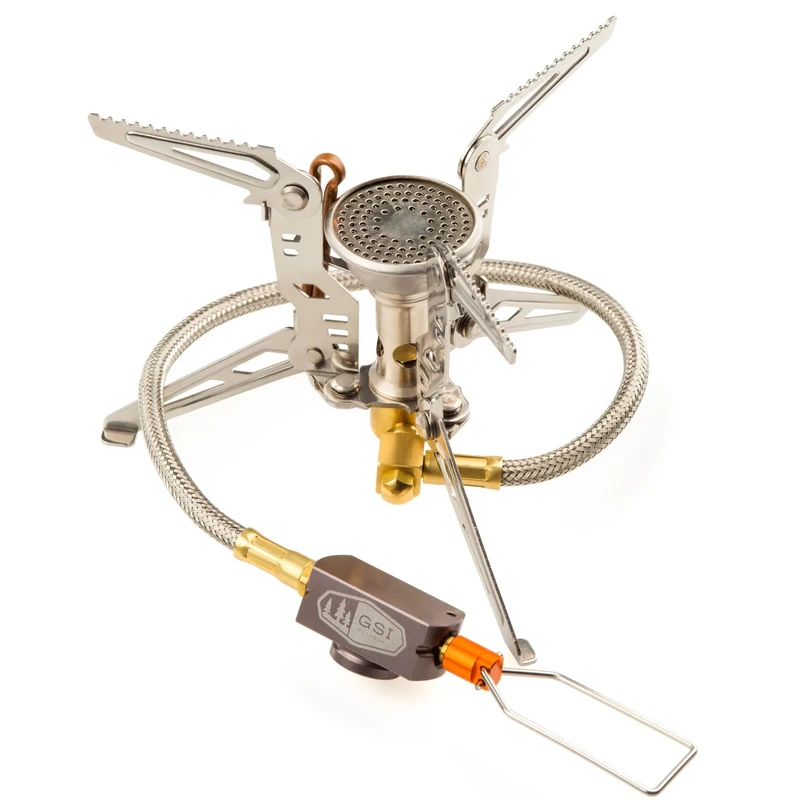 GSI Outdoors Uni Pinnacle 4-Seasons Hose Gas Stove 2600 Watt, Silver, M.