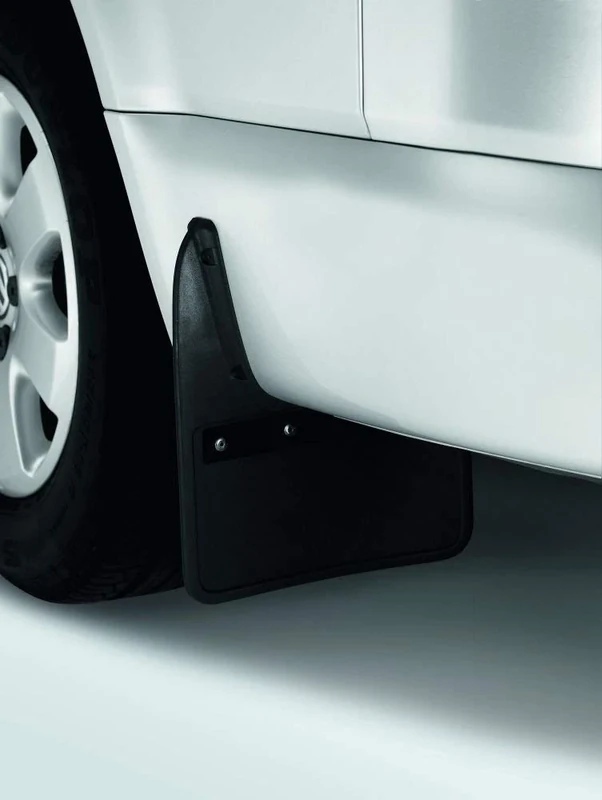 Volkswagen VW T5 T6 Transporter Multivan Front Mud Flap, Black Matte, 2 Pcs (Front), Incl. Mounting Material, 7H0075111