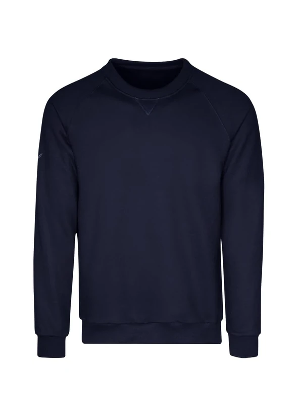 Trigema Brushed Inside Sweatshirt, navy, XXL