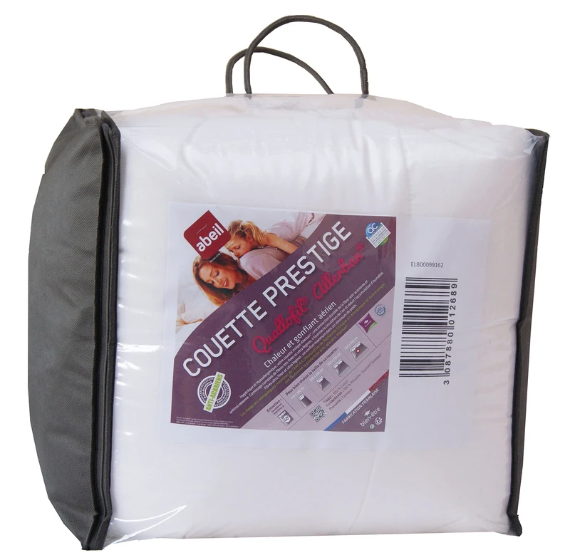Abeil - prestige cotton/polyester duvet - white, white, 220 x 240 cm