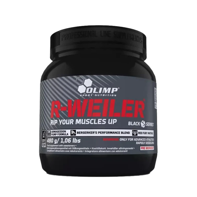 Olimp Labs Cola Redweiler Recovery and Energy Supplement, 480g, Redweiler tub - Cola