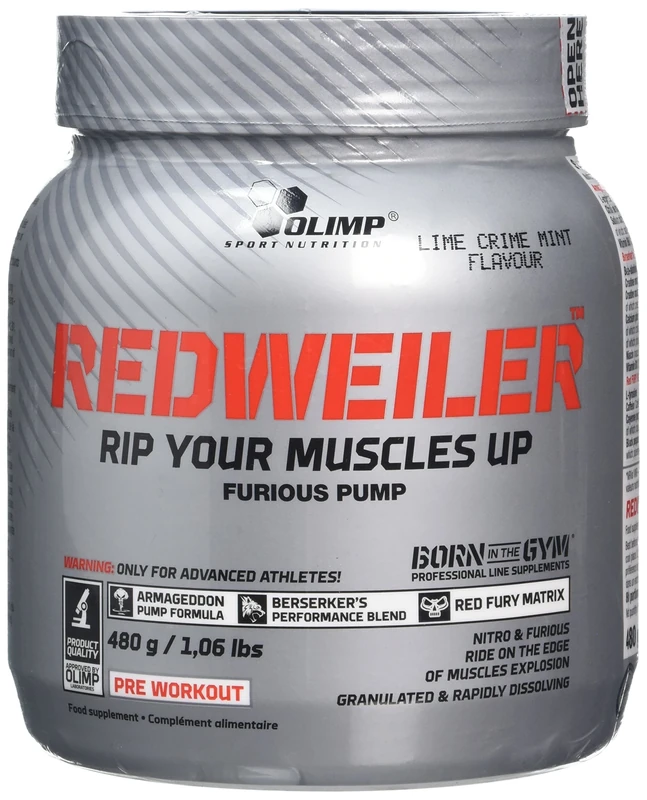 OLIMP SPORT NUTRITION Olimp Labs Crime Mint Redweiler Recovery and Energy Supplement, 480 g