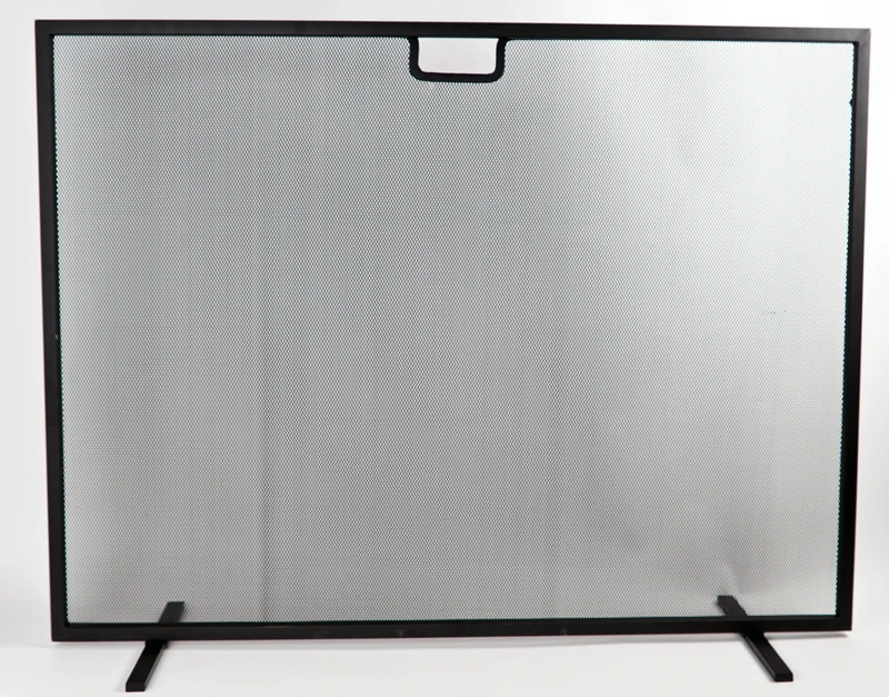 Ivyline IRFSRC Rectangular Iron Fire Screen - Black