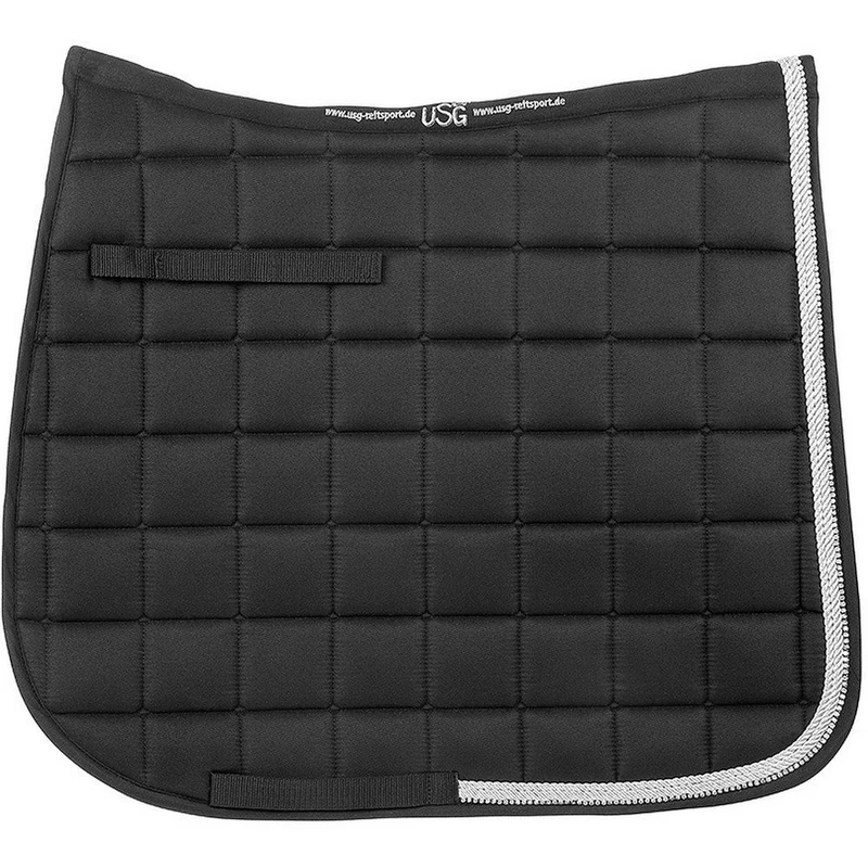 United Sportproducts Germany USG1302 Usg Baroness Gp Saddle Cover Saddlecloth Full - Black/Silver, Regular
