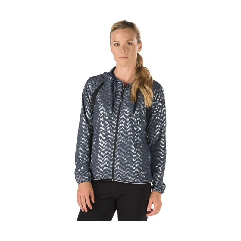 Speedo Women's Fitness Lightweight Packable Jacket Cover Up, Granite, Large - Image 1