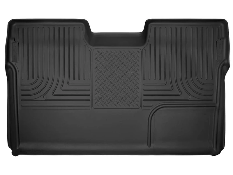 Husky Liners X-act Contour Series | 2nd Seat Floor Liner (Full Coverage) - Black | 53391 | Fits 2009-2014 Ford F-150 SuperCrew Cab 1 Pcs
