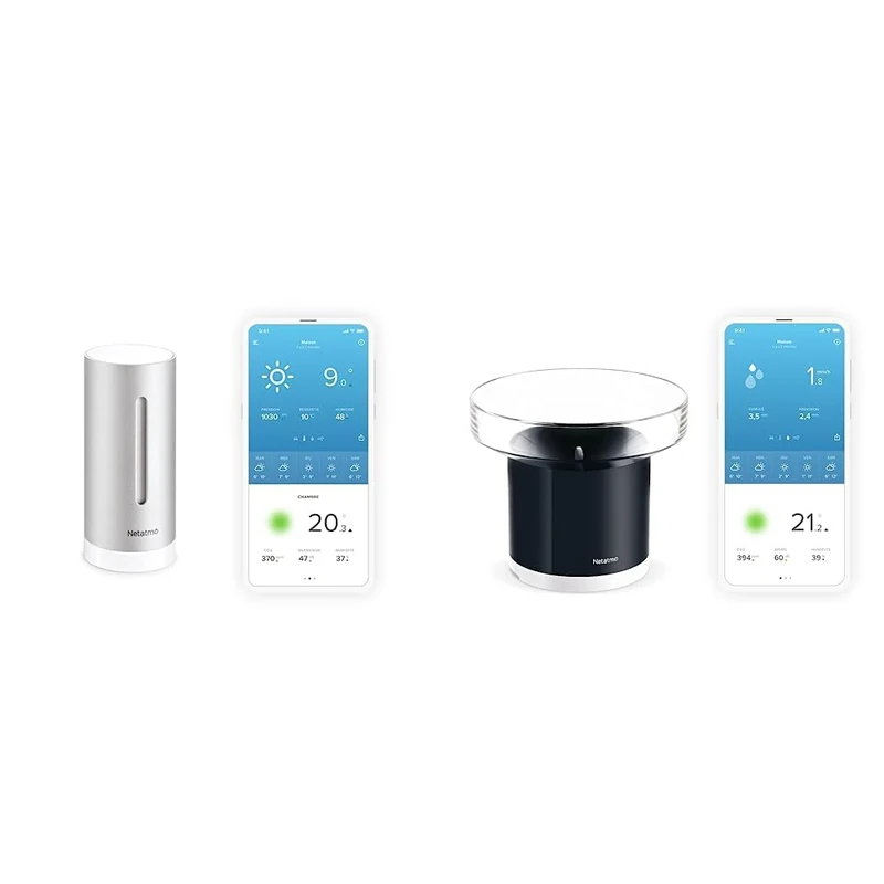 Netatmo Rain Gauge Weather Station, NRG01-WW & Additional Module Weather Station, NIM01-WW