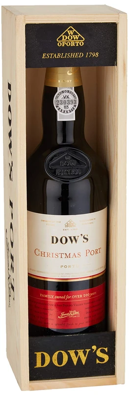 Dow's Christmas Port Wine in Wooden Gift Box, 75 cl