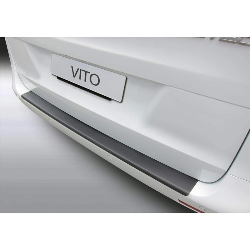 ABS Rear Bumper Protector Compatible with Mercedes Vito/V-Class/Viano 5/2014-2/2019 Black